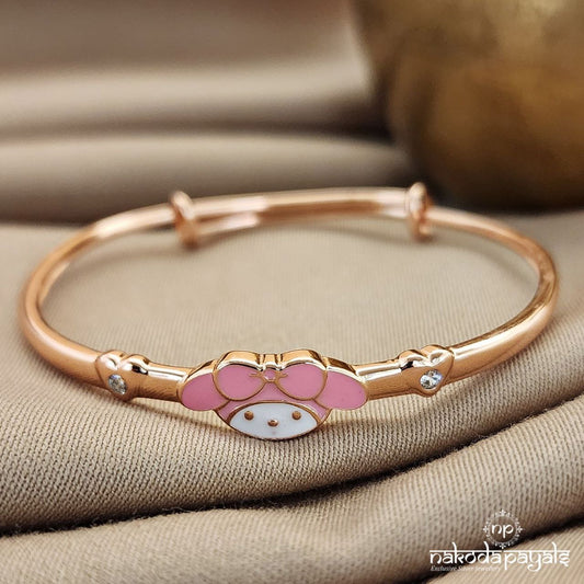 Pinkish Rose Gold Single Kada (Ka9237)