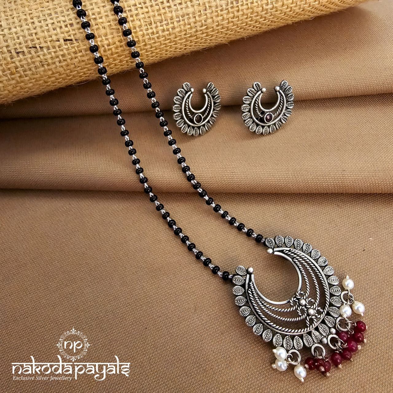 Half Moon Mangalsutra With Earrings (Ms0615)