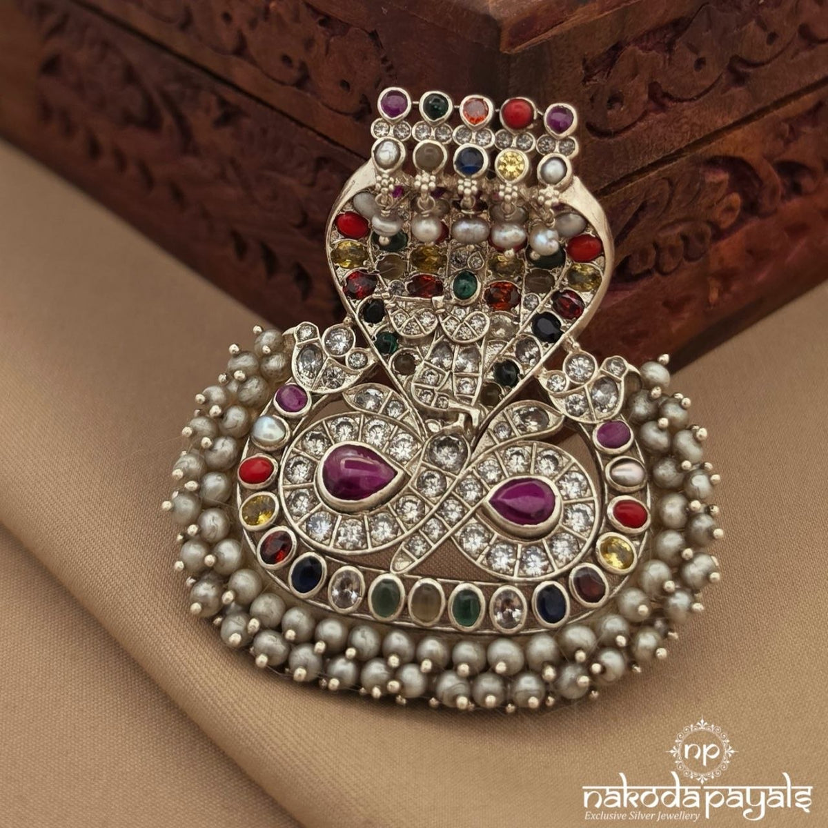 Navaratna Naga Pearl Pendant (P2684)