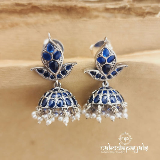 Bluish Guttapusalu Jhumka (J1586)