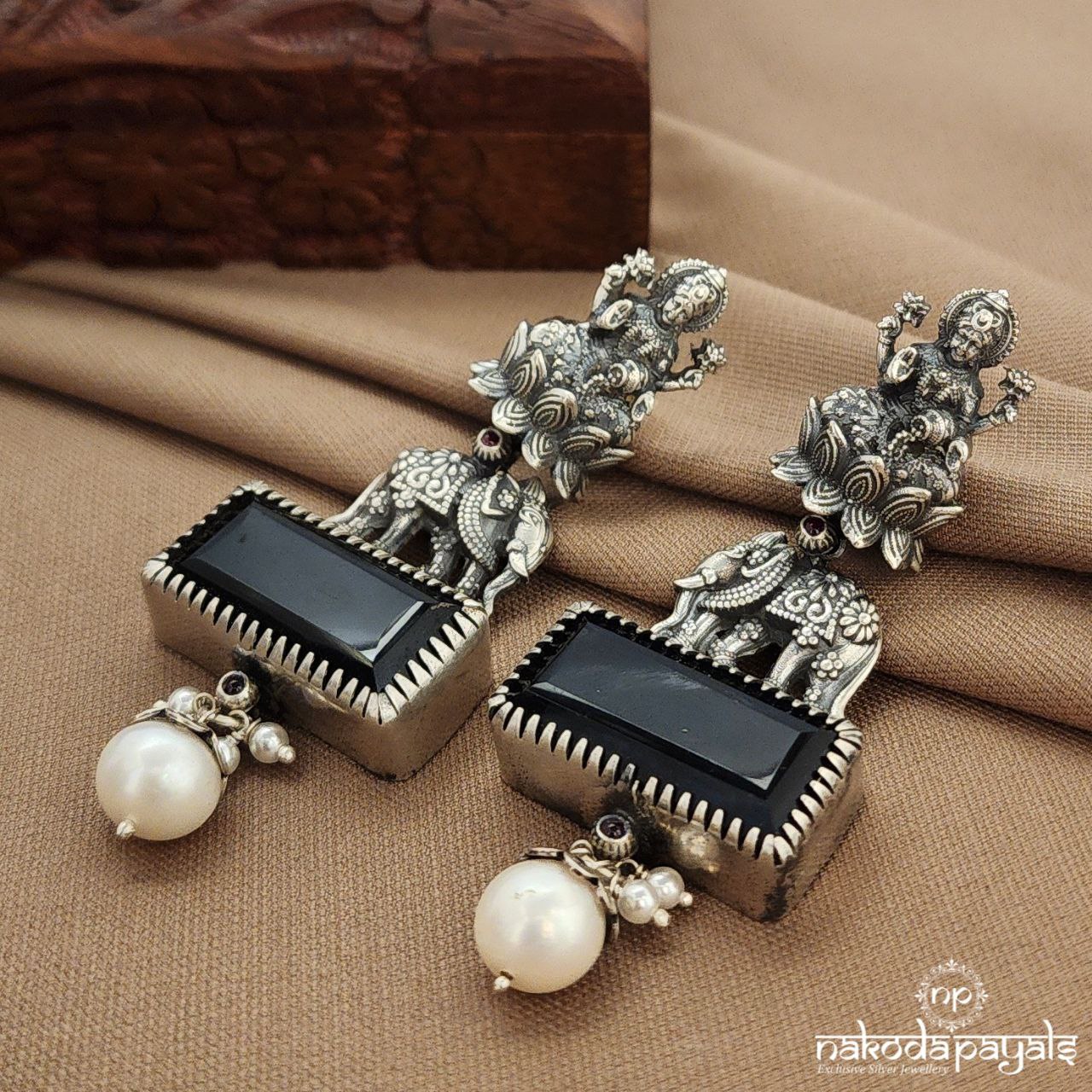 Elephant Blue Earrings (C3856)