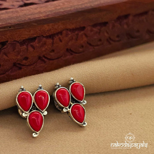 Coral Drop Studs (S9663)