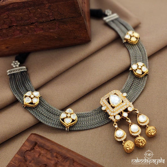 Moissanite Floral Neckpiece  (N11474)