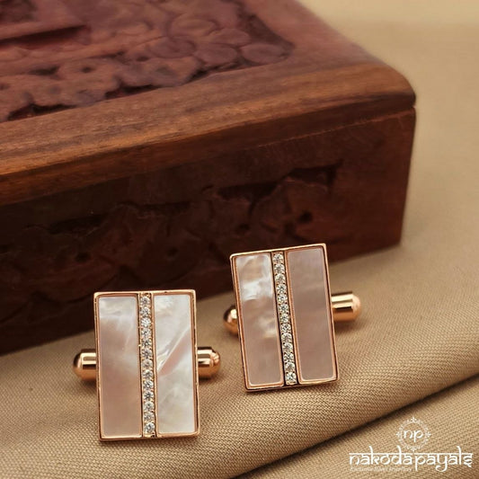 Elegant Mope Rose Gold Cufflinks (CF0243)
