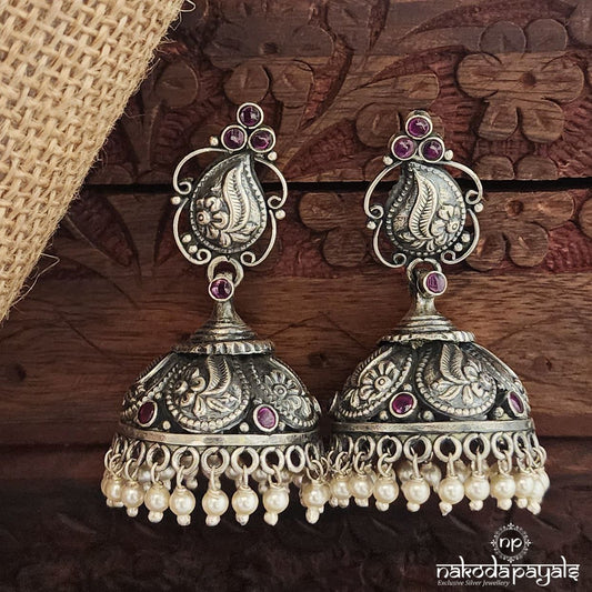 Kemp Floral Jhumka (J1434)