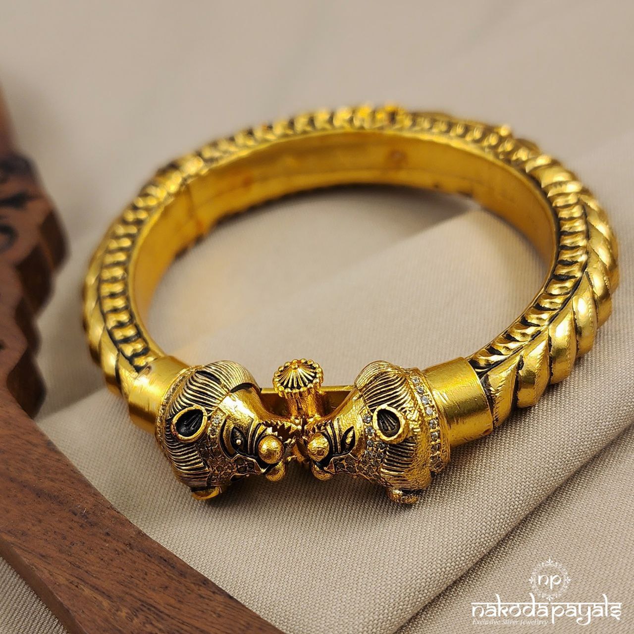 Lion Head Single Kada (Gk2891)