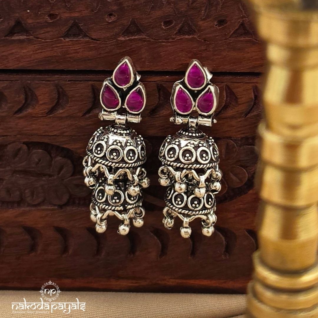 Trio Oxidised Jhumka (J1748)