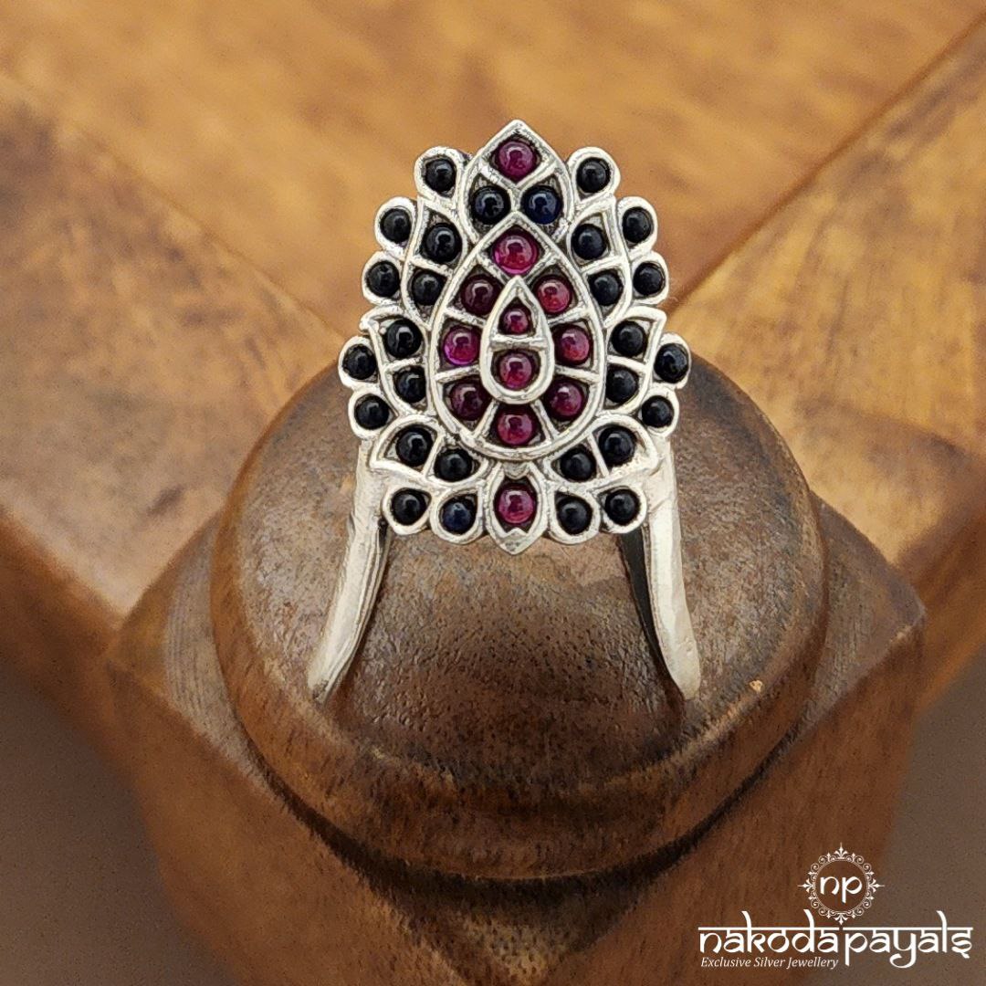 Vanki Blue & Pink Finger Ring (F2891)