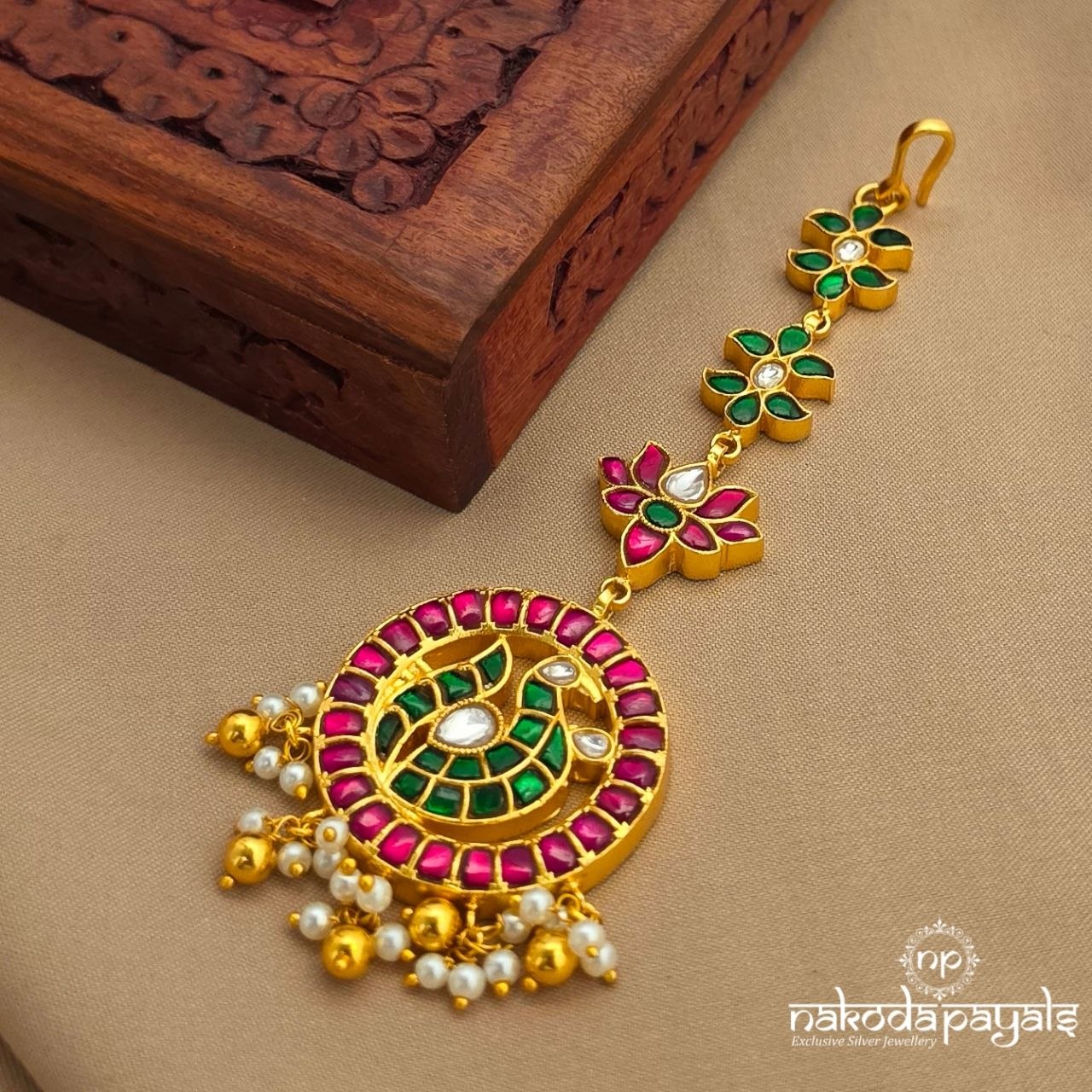 Kundan Pearl Maang Tika (Gm1227)