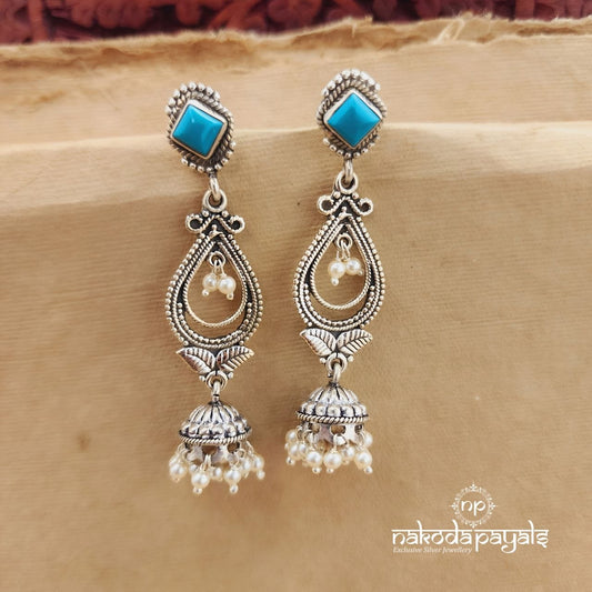 Turquoise Jhumka (J1595)