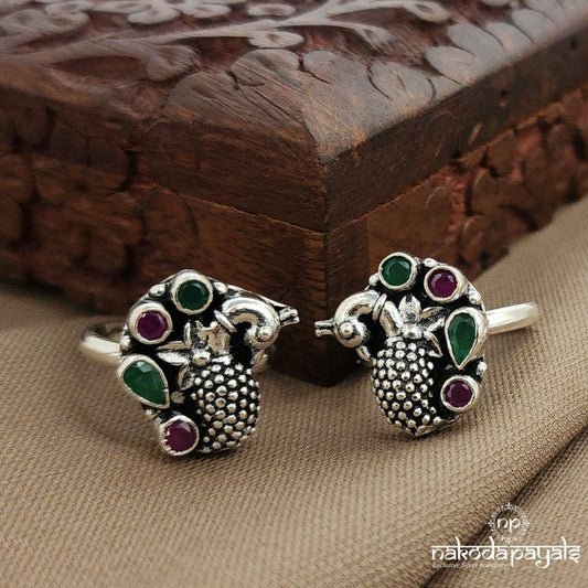 Pink Dot Peacock Toerings (T4772)