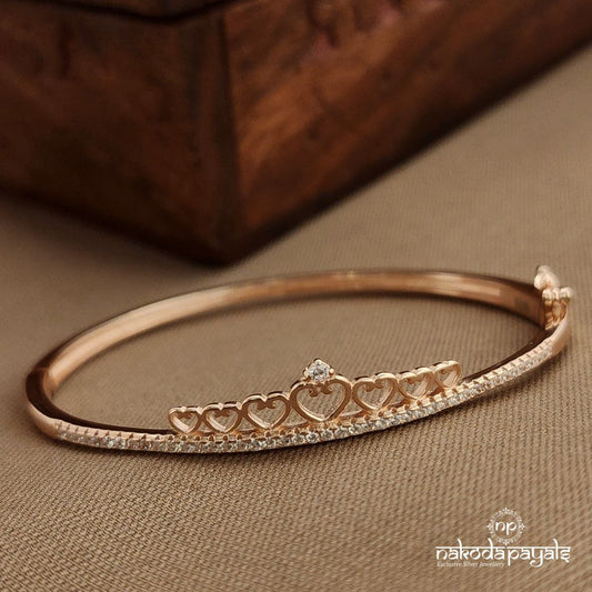 Sweetheart Rose Gold CZ Kada (St3759)