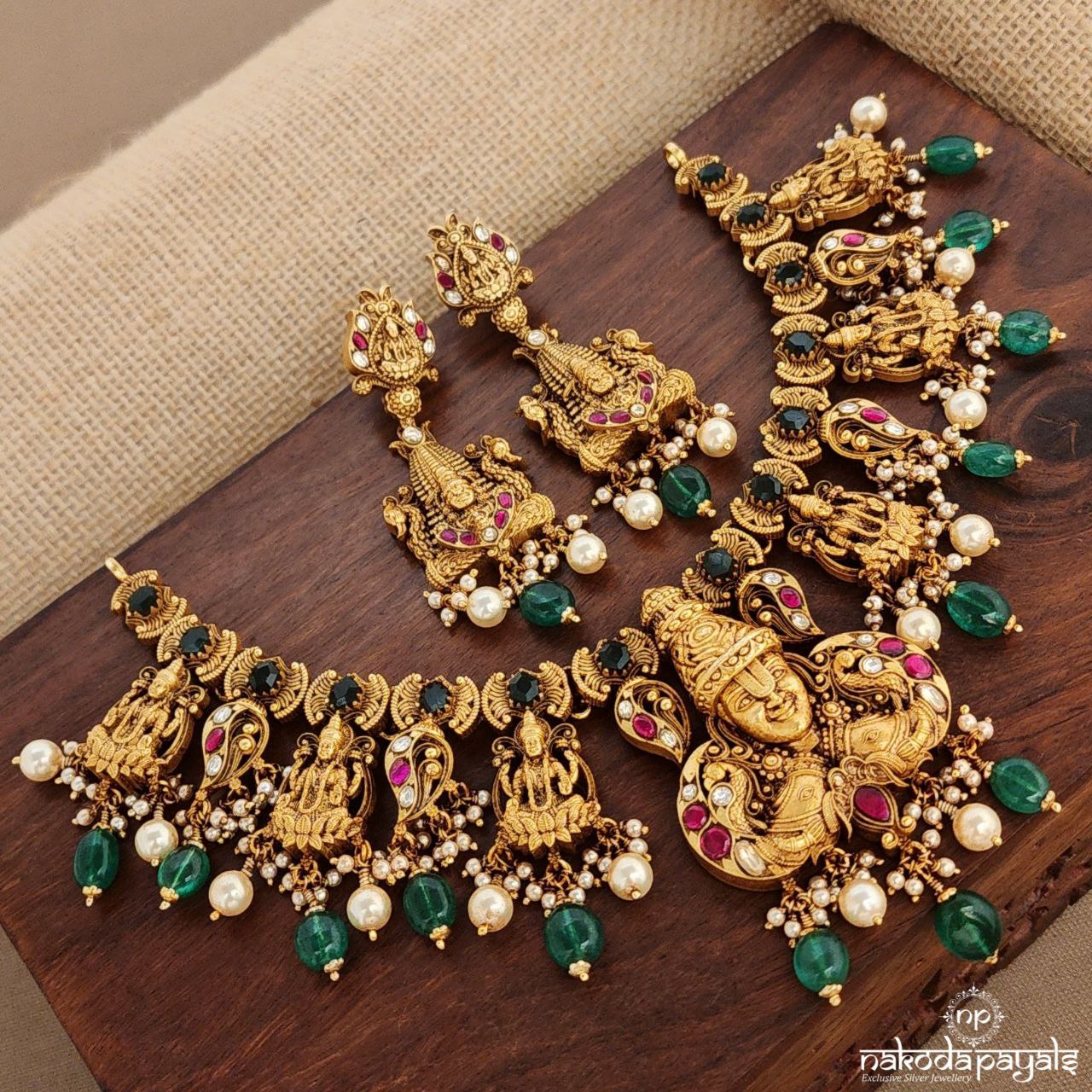 Venkatraman Neckpiece With Earrings (Gn9616)