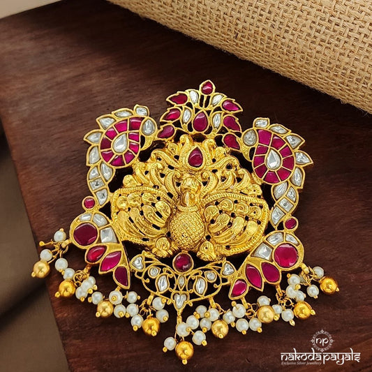 Kundan Peacock Pendant (Gp2130)