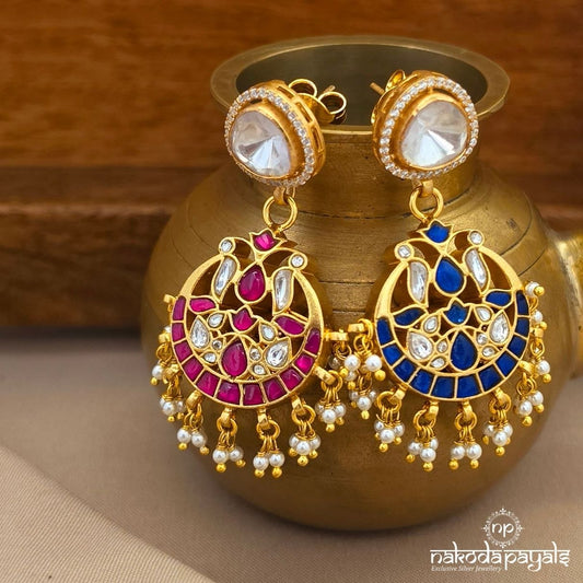 Reversible Kundan Chandbali (Ge10870)