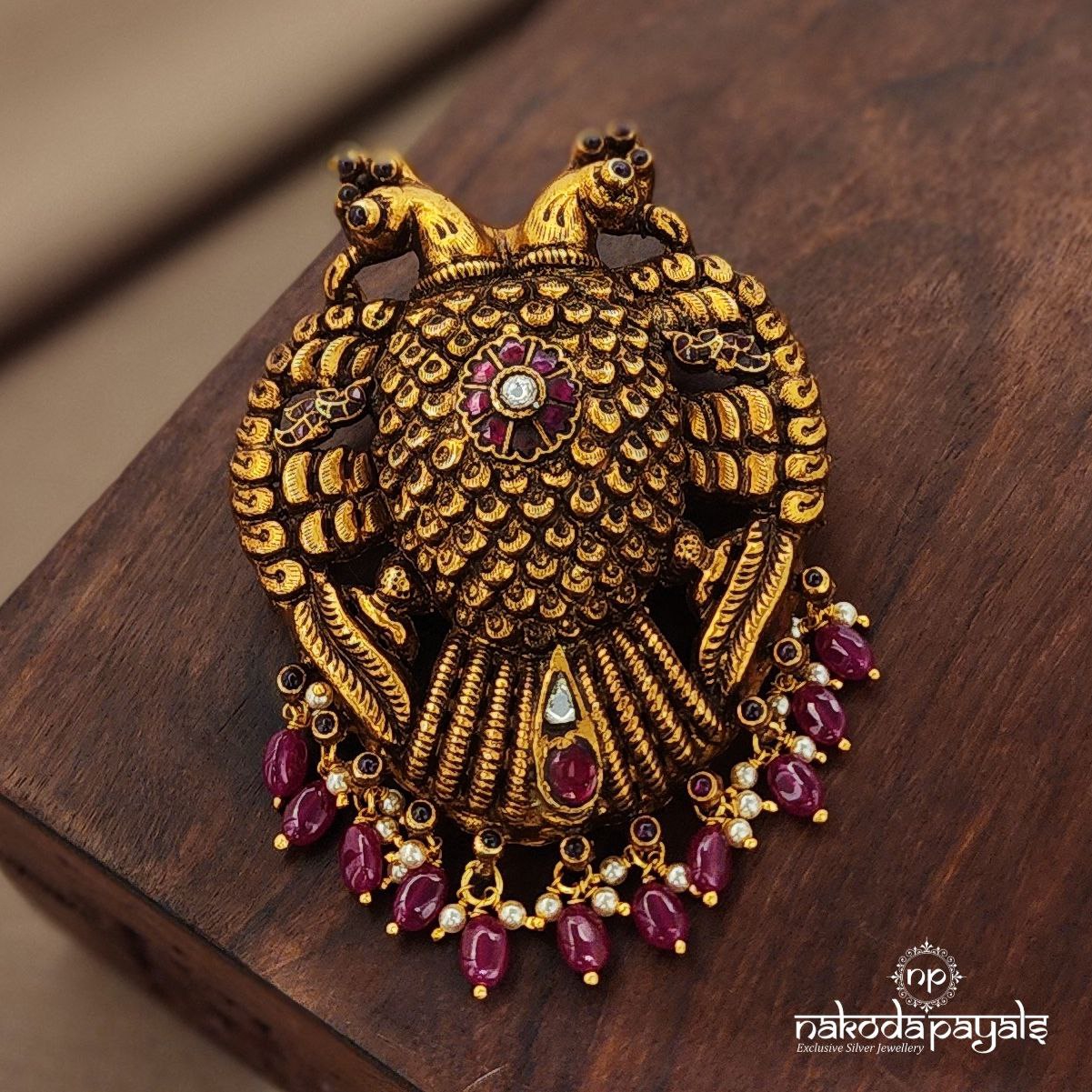Kundan Gandaberunda Pendant (Gp2140)