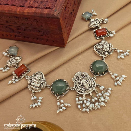 Multicolor Lakshmi Neckpiece (N11686)