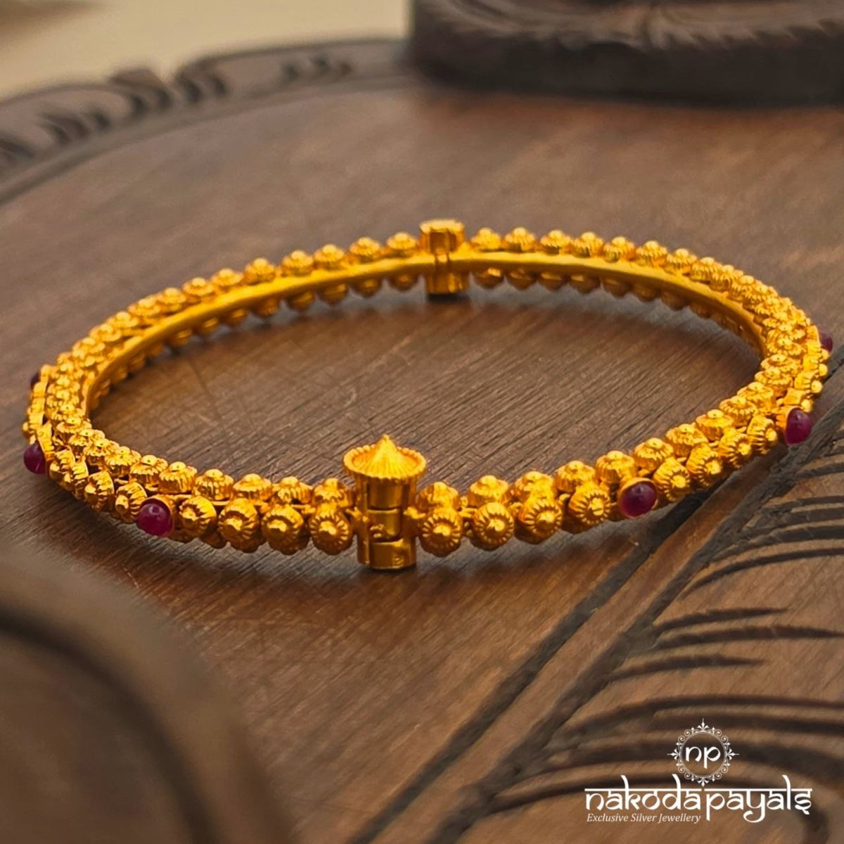 Pink Dot Floral Kada (Gk3410–11)