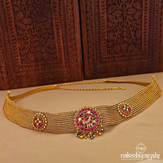 Braided Kundan Waistbelt (D0257)