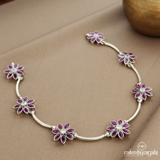 Pink Floral Neckpiece  (N11214)
