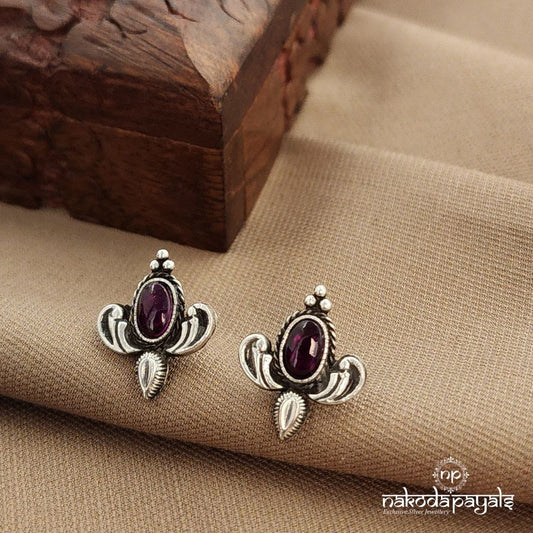 Oval Pink Studs (S9500)