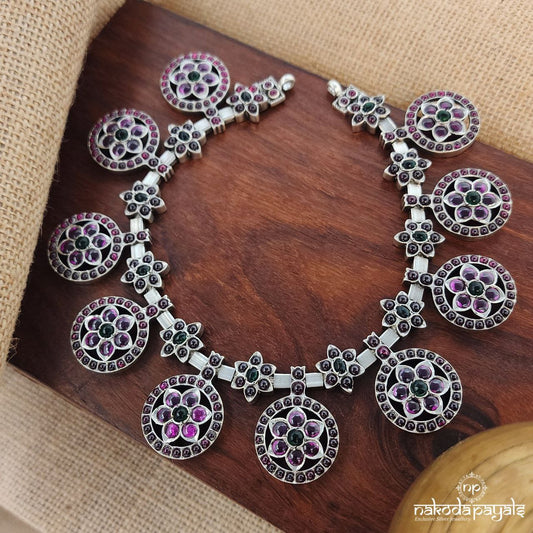 Circular Drop Belted Neckpiece (N10684)