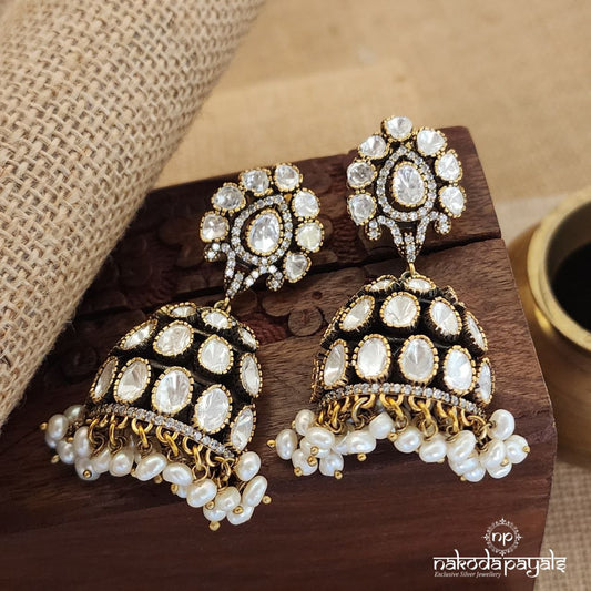 Sparkling Moissanite Jhumka (Ge8632)