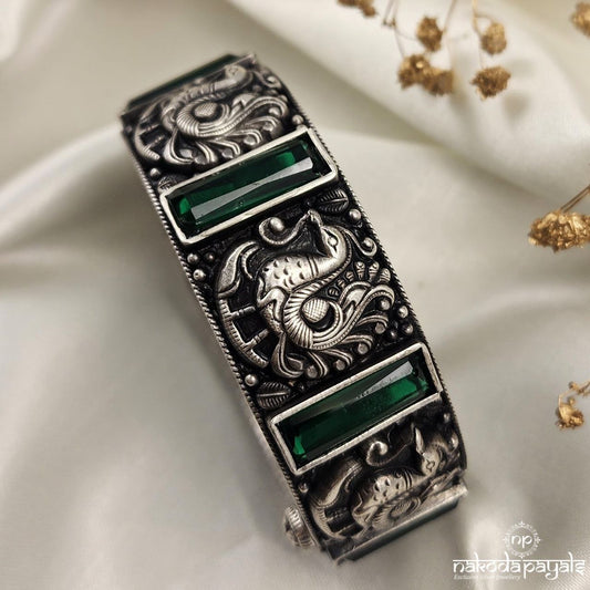 Emerald Green Peacock Kada (K5071)