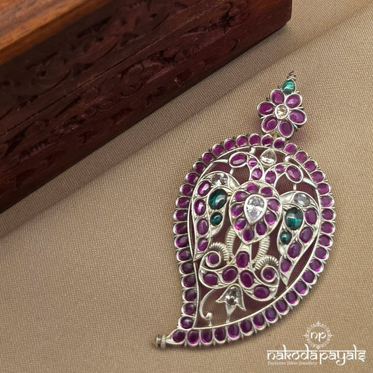 Pink Gandaberunda Mango Pendant (P2652)