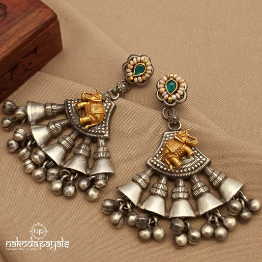 Pearly Elephant Chandbali (C4052)