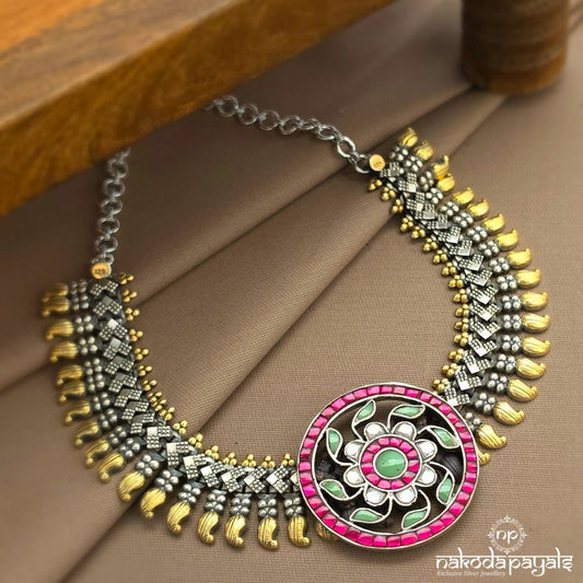 Kundan Dual Tone Neckpiece (N11641)