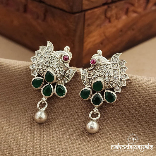 Peacock Green Studs (S3749)