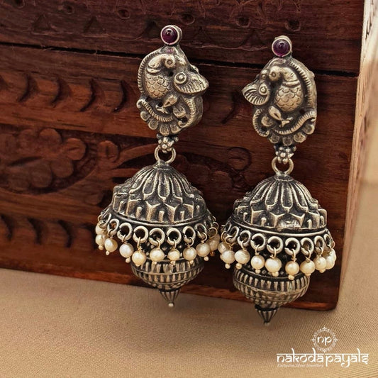 Peocock Pearly Jhumka (J1682)