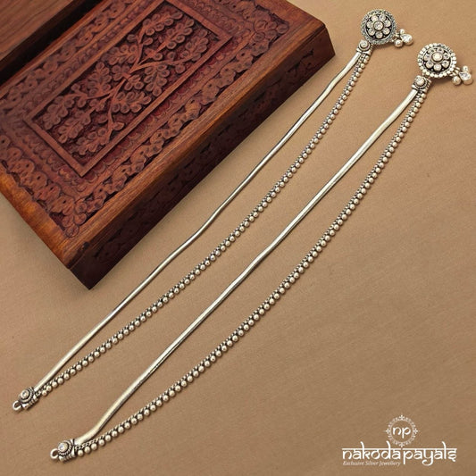 Layered White Dot Anklet (A7001)