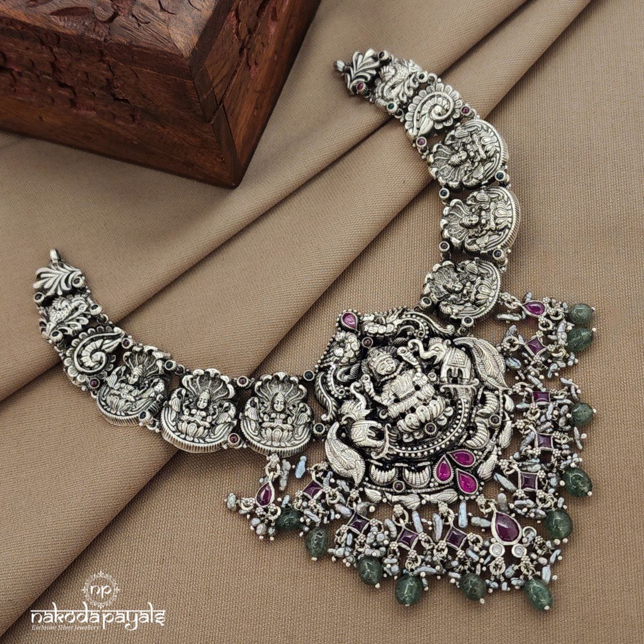 Pink Drop Lakshmi  Neckpiece (N11384)