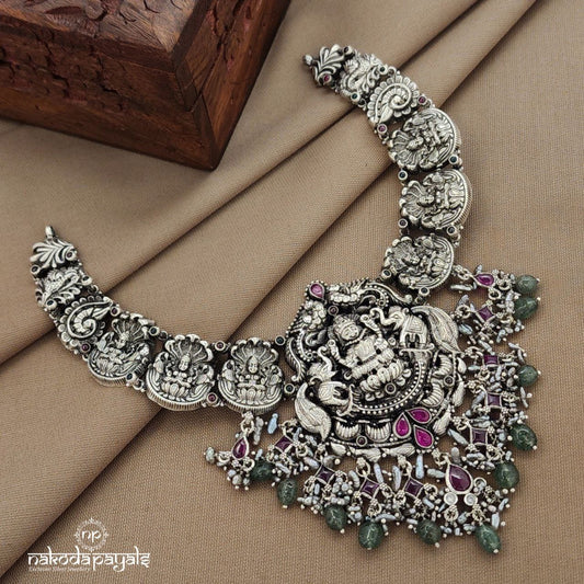 Pink Drop Lakshmi  Neckpiece (N11384)