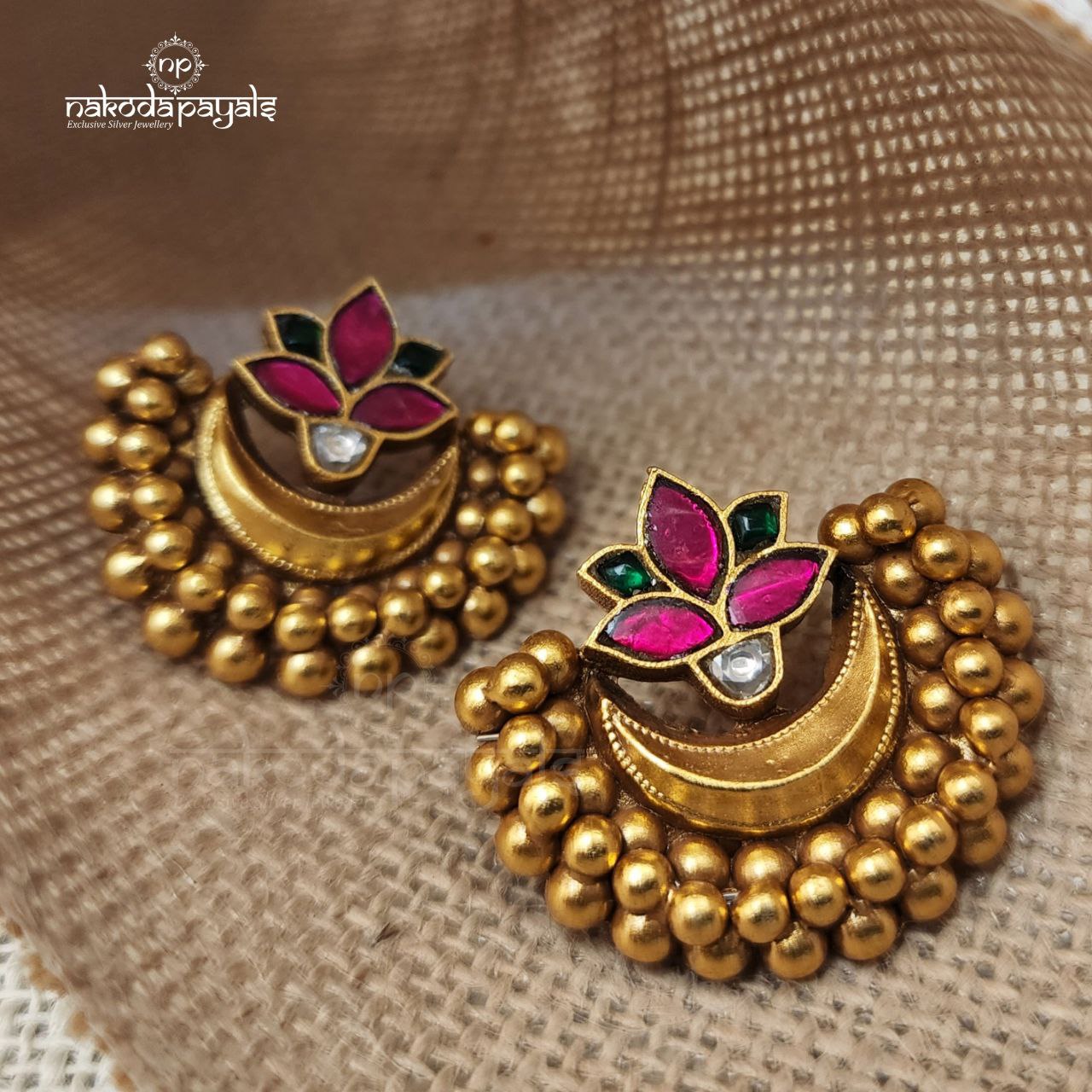 Kemp Lotus Chandbali (Ge9463)