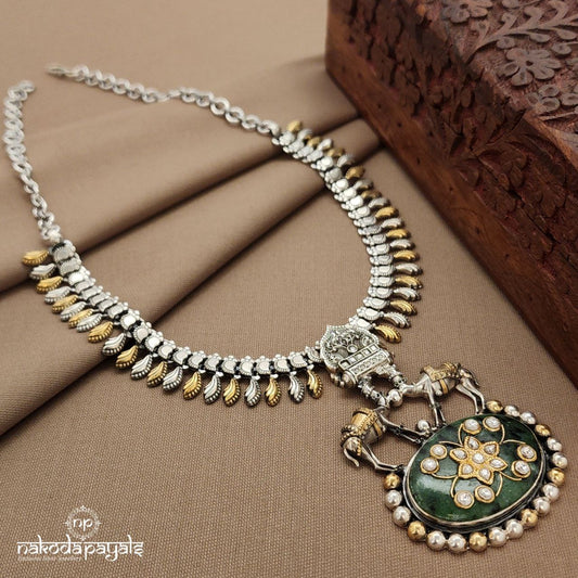 Camel Kundan Neckpiece (N11395)