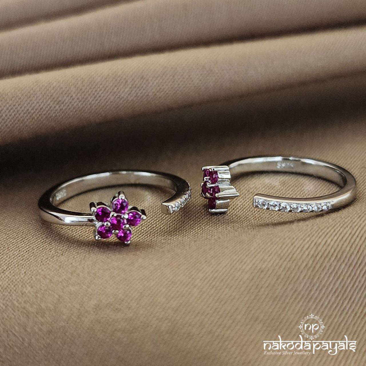 Rose Gold Pink Toerings (T4374)