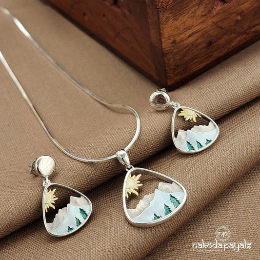 Mountain scenery Pendant Set (St3820)