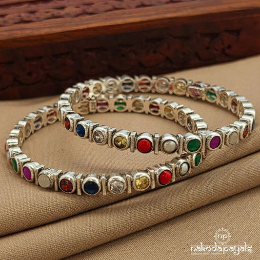 Elegant Navarathna Bangle (K6335)