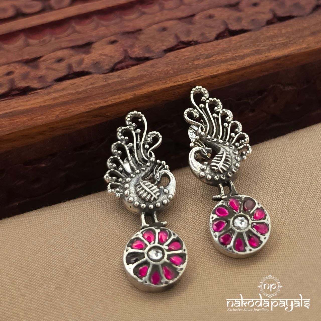 Glorious Peacock Studs (S4193)