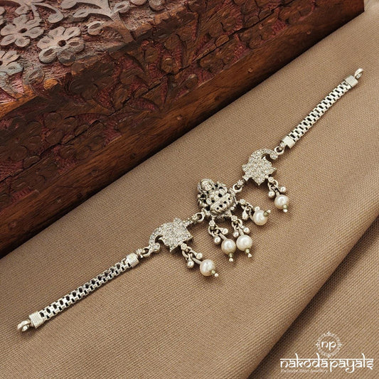 Lakshmi Pearled Drop Choker (N11422)