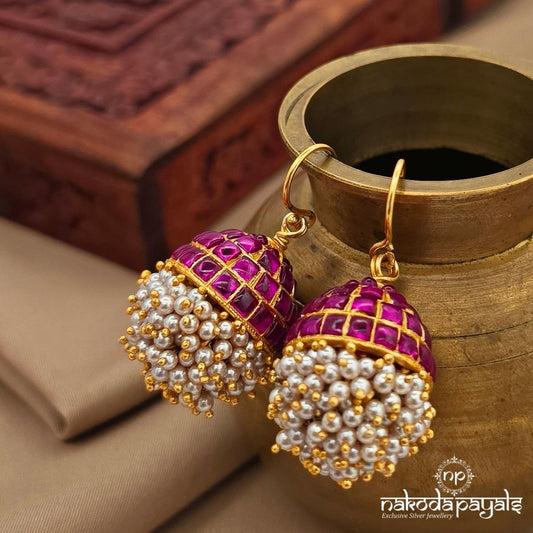 Exquisite Kundan Hangings Jhumka (Ge10812)