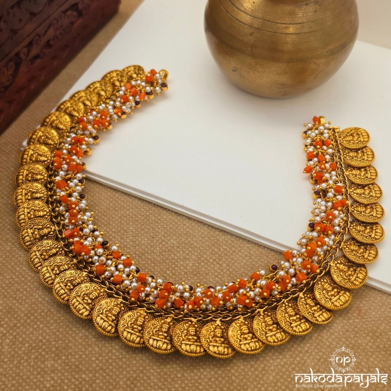 Coral Kasu Neckpiece (Gn10686)