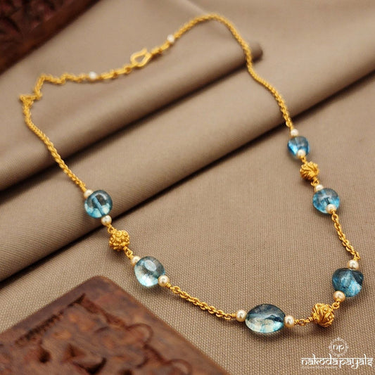 Blue Bead Neckchain (Gn9875)