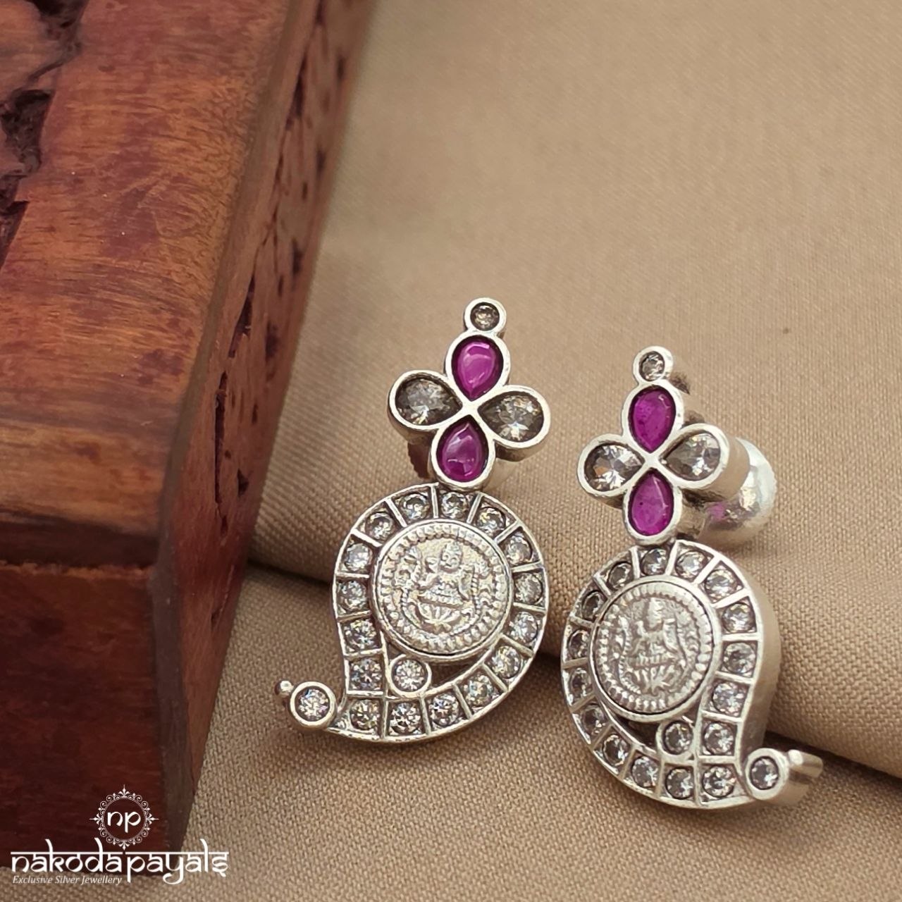 Floral Mango Lakshmi Kasu Studs (S9752)