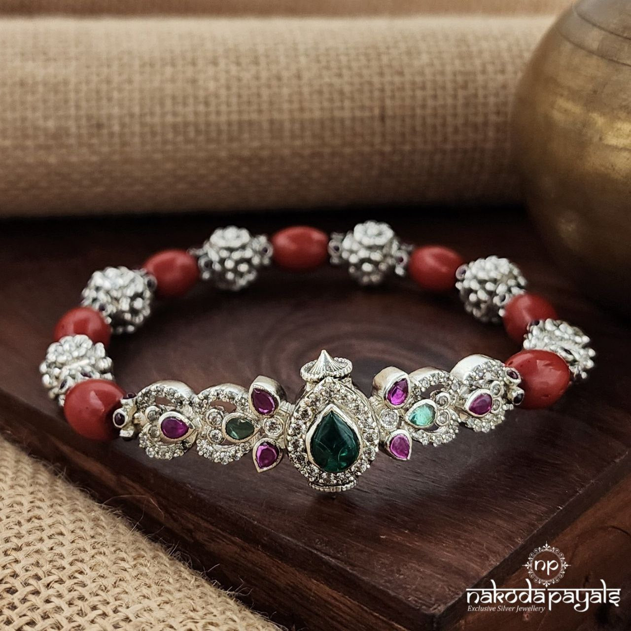 Coral Ball Openable Screw Kada (K6000)