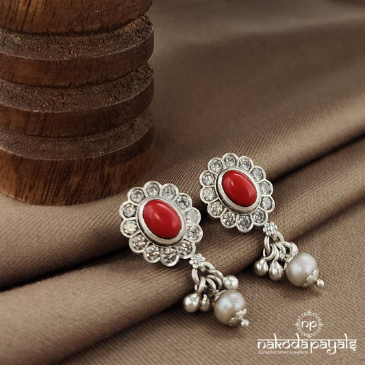 Coral White Studs (S3602)