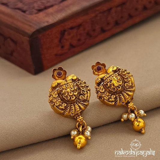 Kemp Floral Peacock Studs (Ge10680)